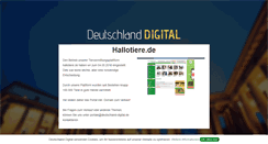 Desktop Screenshot of hallotiere.de