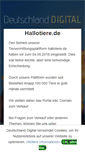 Mobile Screenshot of hallotiere.de