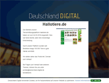 Tablet Screenshot of hallotiere.de